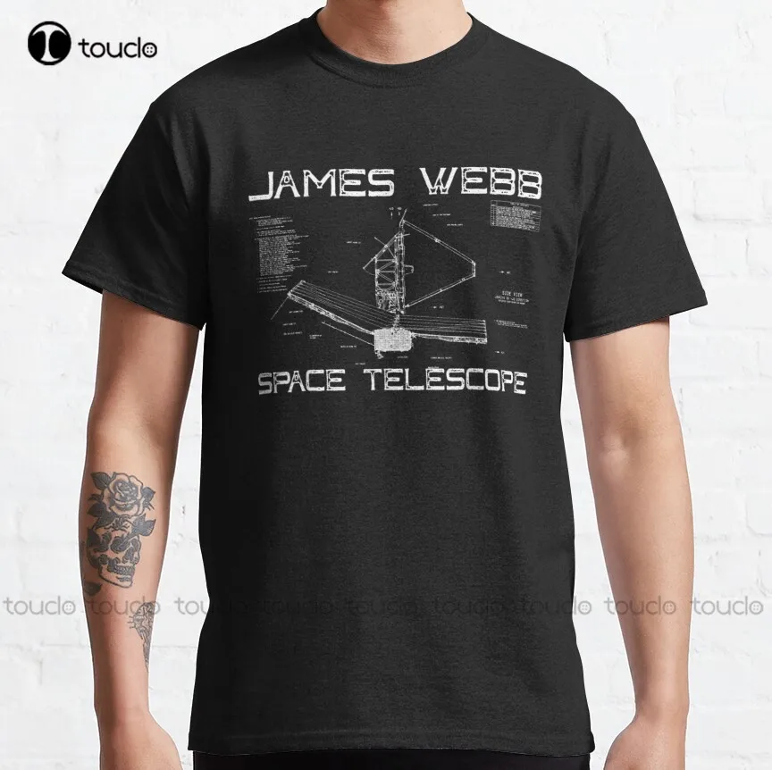 Vintage Jwst James Webb Space Telescope For Space Enthusiast Classic T-Shirt Golf Tees Outdoor Simple Vintag Casual T Shirts New