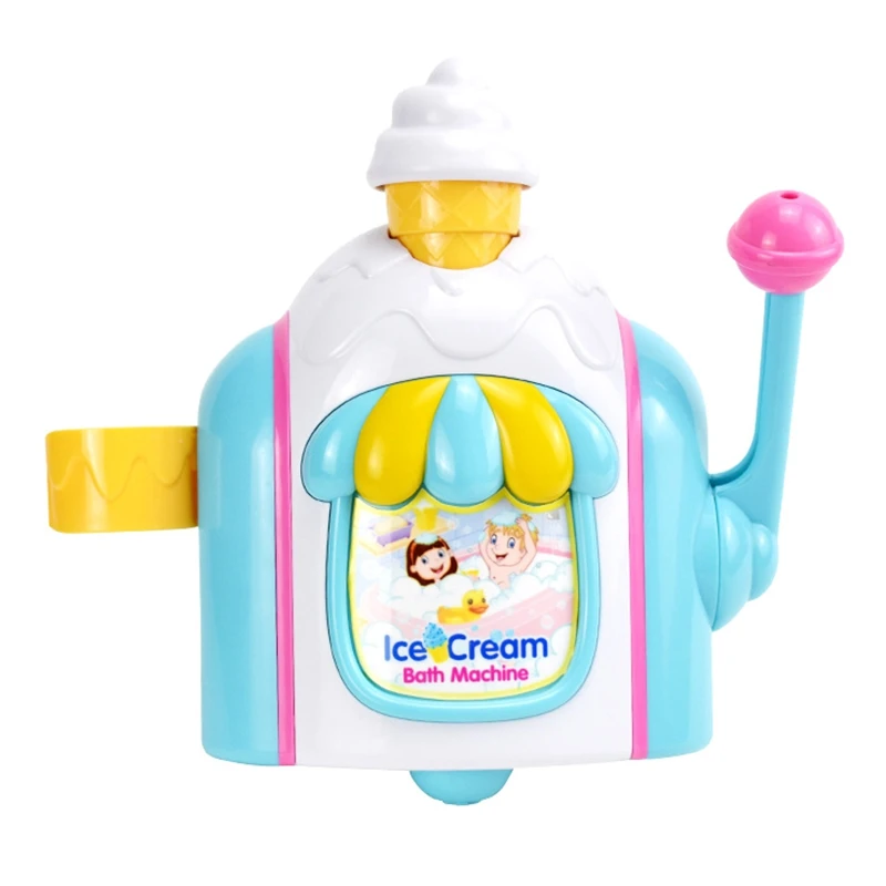 Máquina de burbujas para hacer helados, juguetes de baño de espuma para bañera, regalo divertido para niños