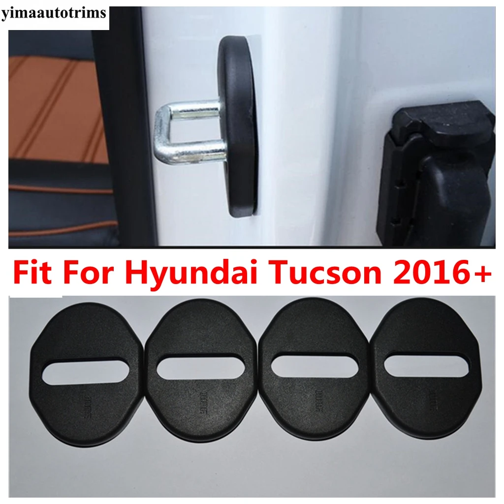 

Car Inner Door Lock Buckle Cover Trim Protector Decoration Fit For Hyundai Tucson 2016 - 2020 Plastic Accessories Interior Kit