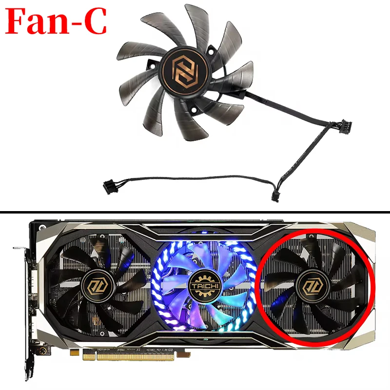85mm Graphics Card Fan Replacement for ASROCK RX 5700 XT