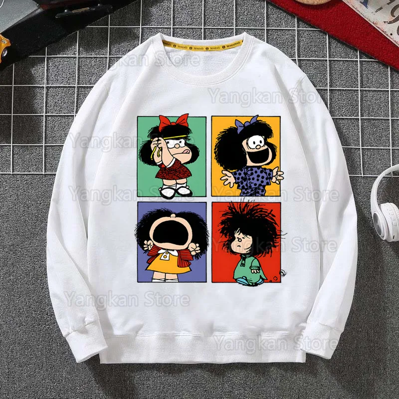 Mafalda Men's Hoodies Spring Autumn Male Casual Sweatshirts Men's Hoodies Sweatshirt Tops