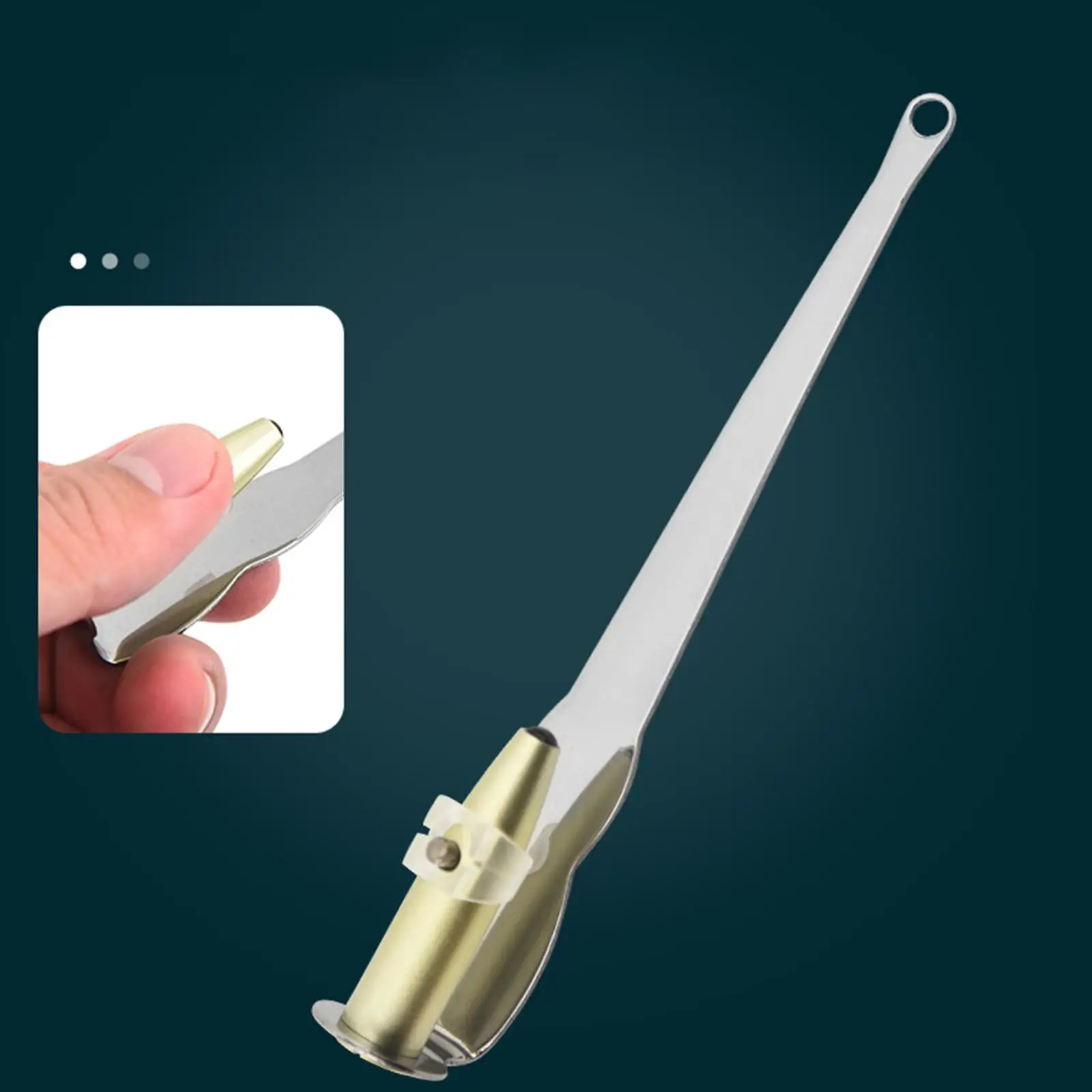 

Portable Tonsil Stone Remover Stainless Steel Tonsillolith Pick with Glass Tube Easy to Use Mouth Cleaning Tool for Home