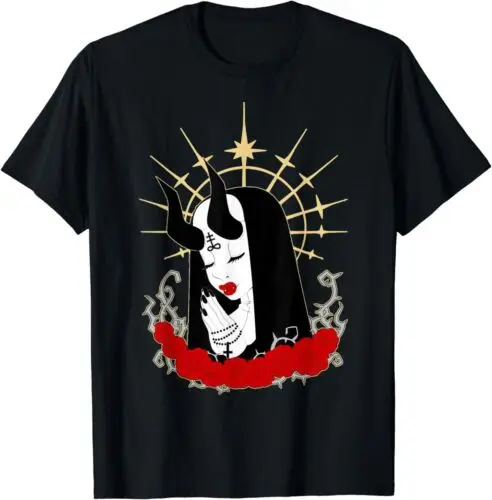 Funny Horror Nun Halloween Vintage Gift Idea Tee T-Shirt S-5XL