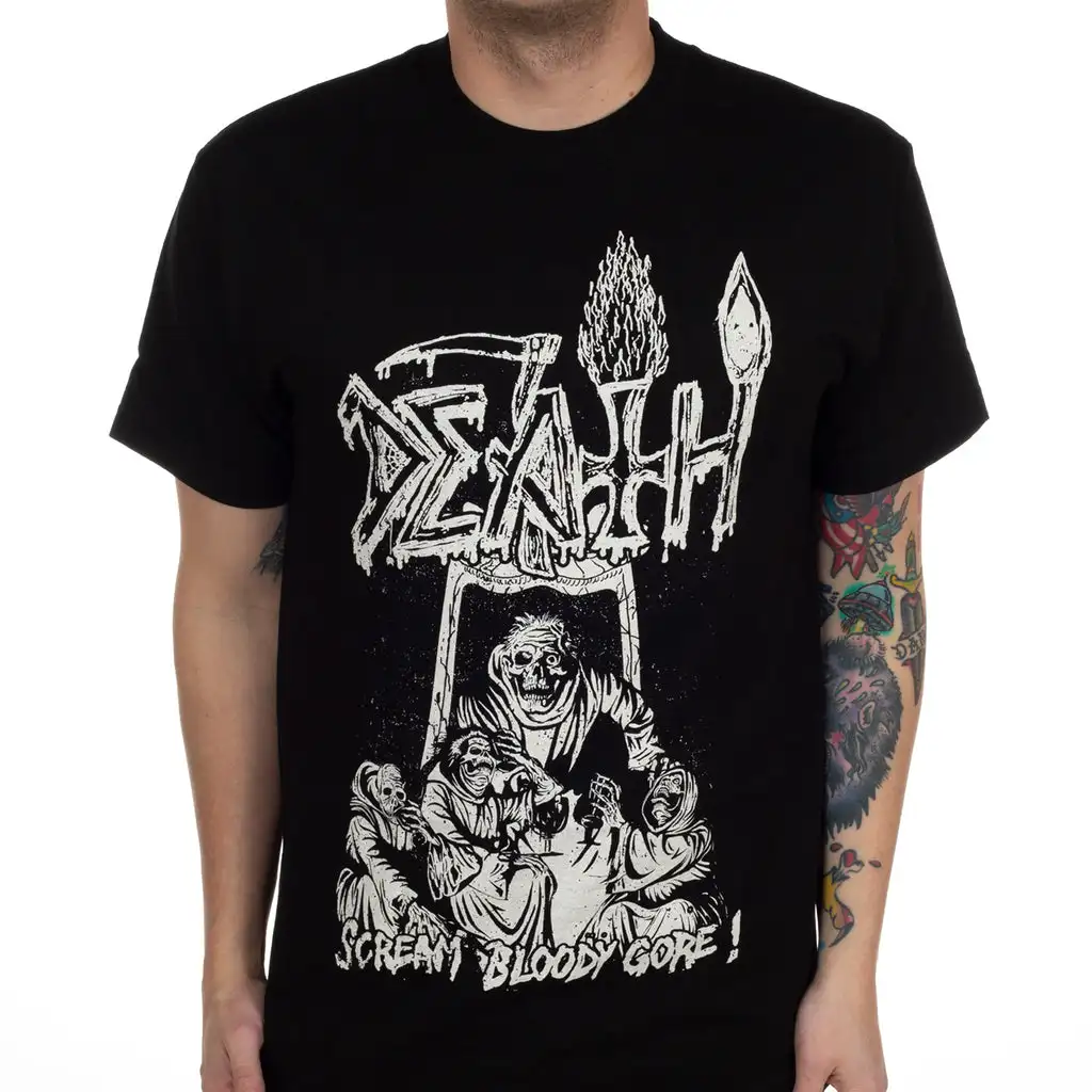 2026 DEATH Band Graphic Cotton T-shirt Unisex Summer Short Sleeve Fashion Brand Tee Luxury Casual Vintage Retro Top