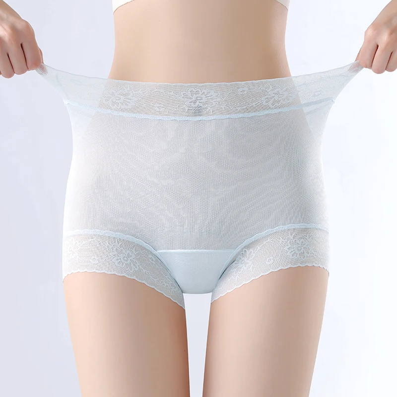 Fashion Seamless Panties for Women Micro Underwear Ice Silk Lace Women's Panties Set Pack Lingerie Sexy Briefs Lady Triangular