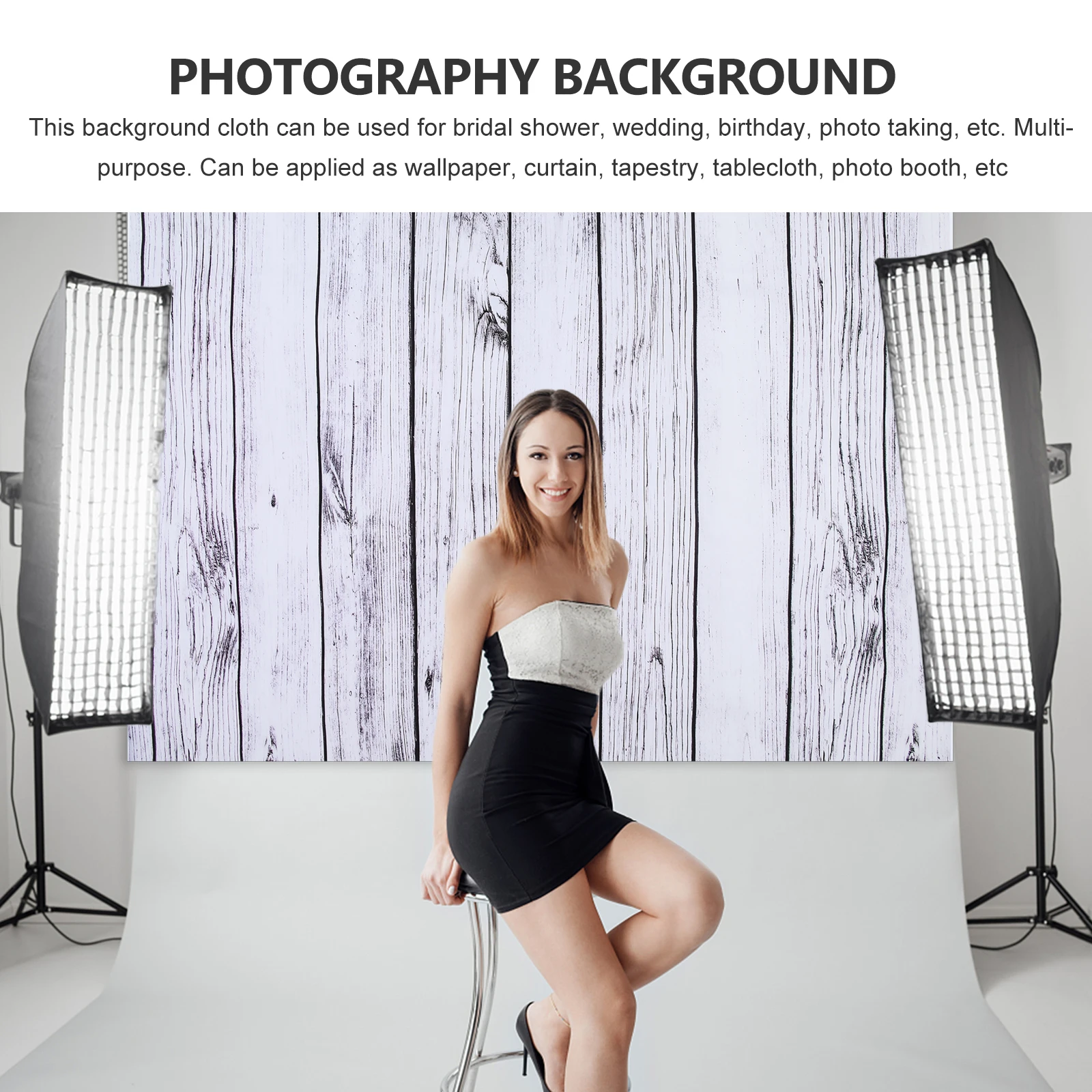 

Striped Background Cloth Wood Grain Backdrop Hanging Tapestry For Photography Studio Decorative Prop Lightweight Foldable Easy