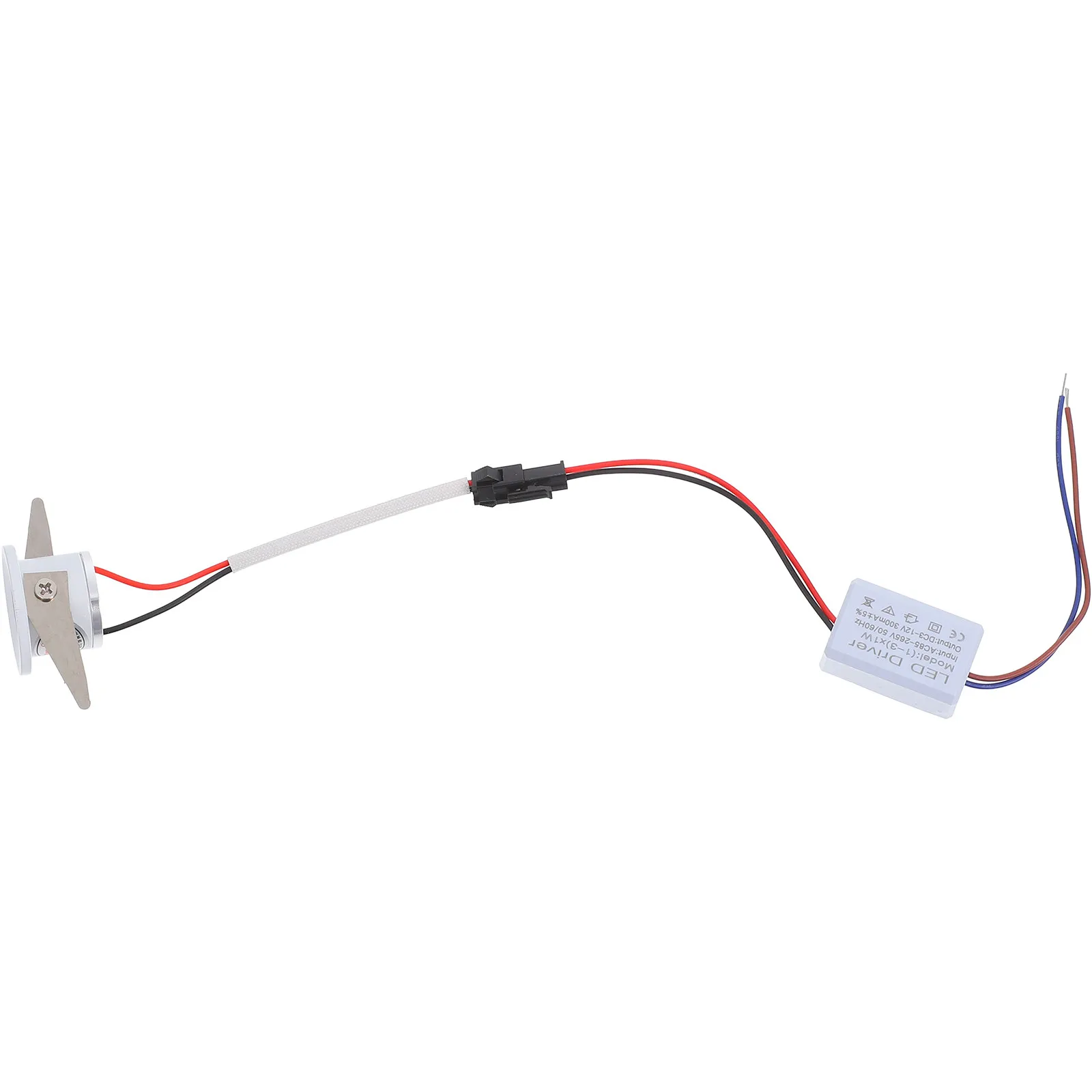 Mini LED Thumb Voltage Spotlight 3000K Warm White Recessed Well Light for Display Cabinets Showcases Counters Small Embedded