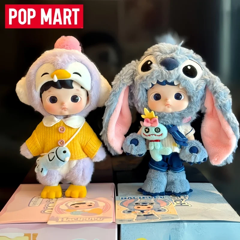 Genuine POP MART HACIPUPU series blind box The penguin snowman action figure holiday gifts exquisite handcrafted figurine Dolls
