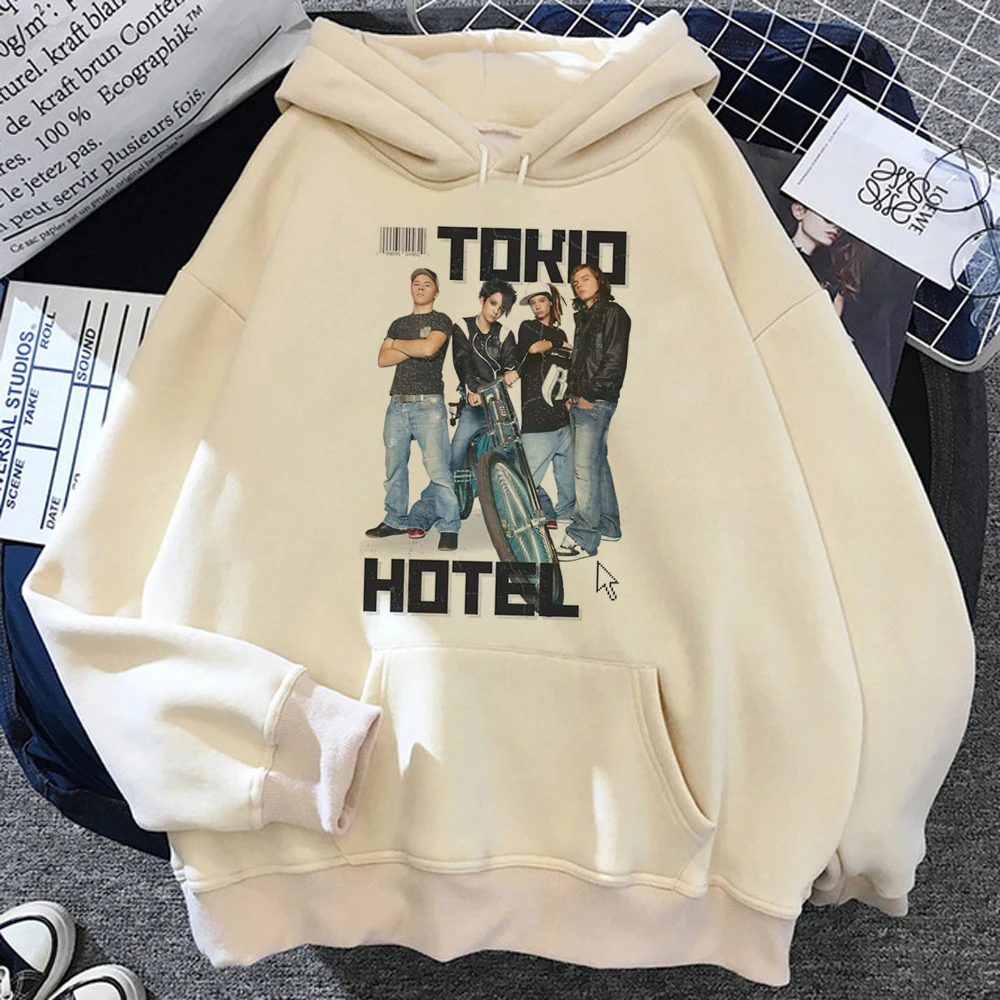 

Tokio Hotel hoodies women anime graphic Kawaii pulls tracksuit female Fleece tracksuit