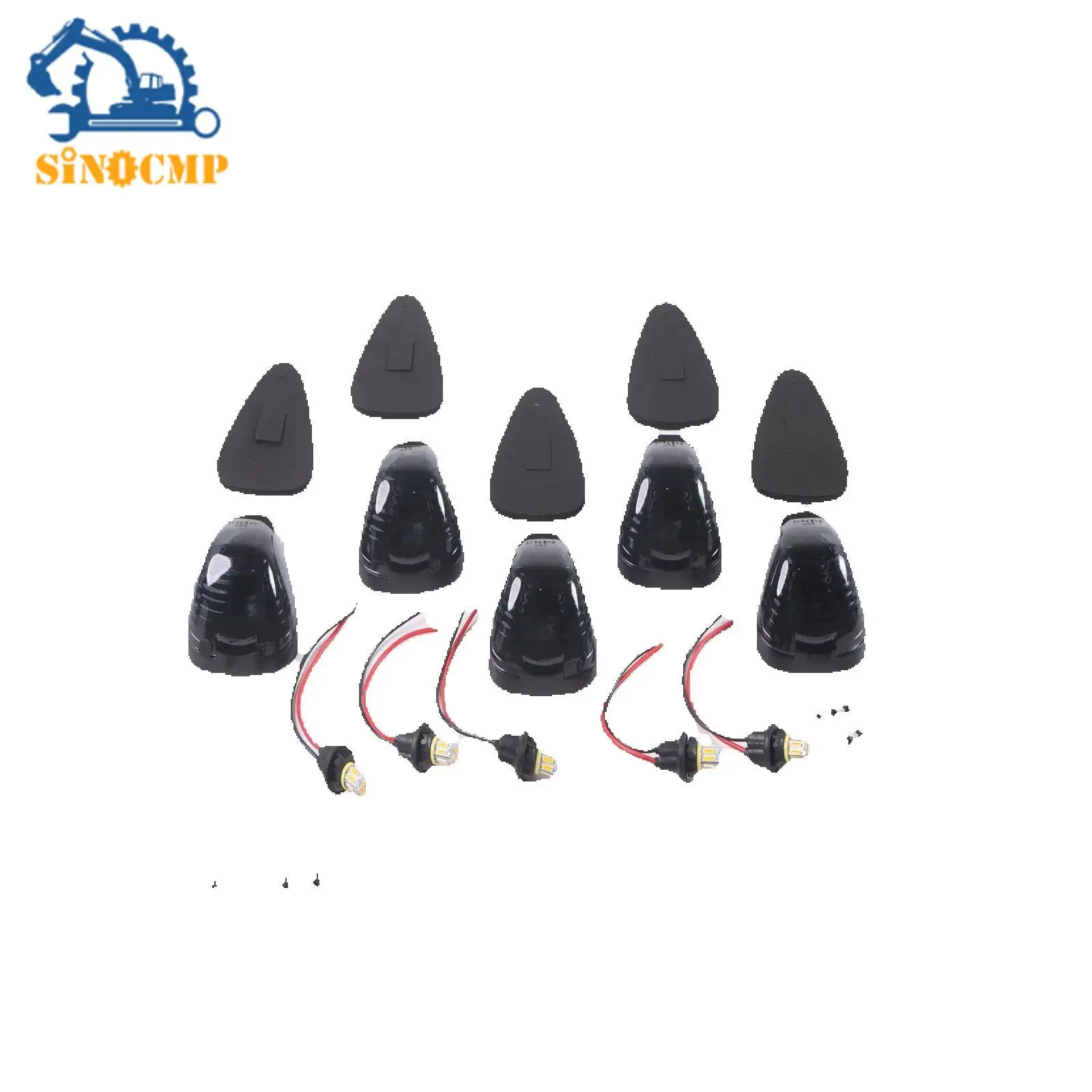 

5 шт. дымчатые светодиодные фонари на крыше кабины, маркер для Ford F-250 F-350 F450 Super Duty 1999-2016, янтарный светодиодный автомобильный аксессуар