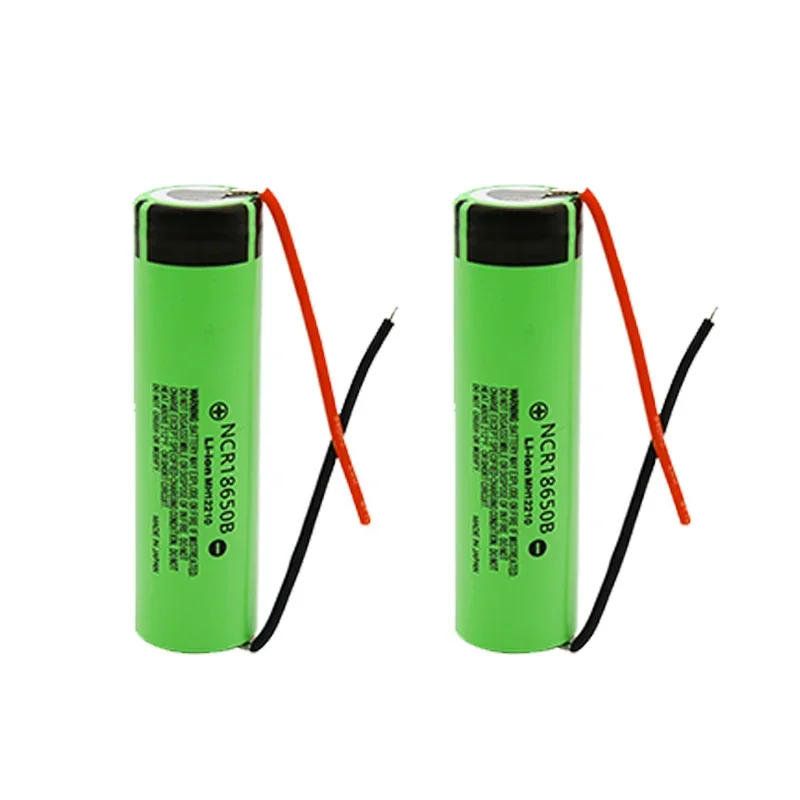 F2022 nueva y original NCR 18650b 3,7 V 3400mah 18650 batería recargable de iones de litio cable de silicona soldado DIY 2022 nu