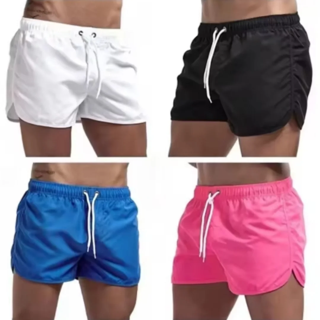 

2025 Summer Swim Shorts for Men Quick Dry Board Shorts Bathing Suit Breathable DrawstringShorts For Mens Breathable Beach Wear