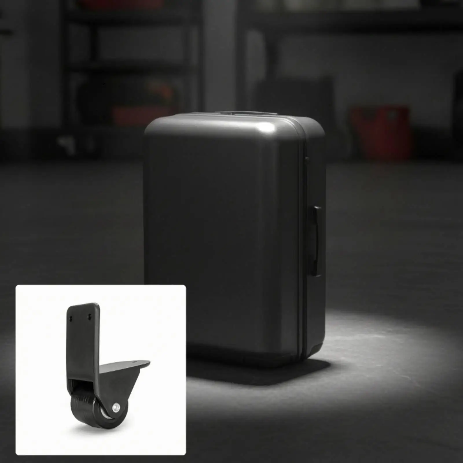 Luggage Caster Wheel for Suitcase Replacement PVC Swivel Rolling Wheel with Ribbed Grip Tread Design