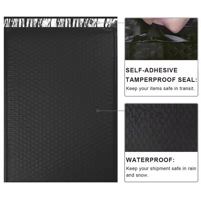 10/50/100pcs Black Bubble Self-Adhesive Envelope Bag Waterproof Express Bag For Small Items Gift Packaging And Courier Bag