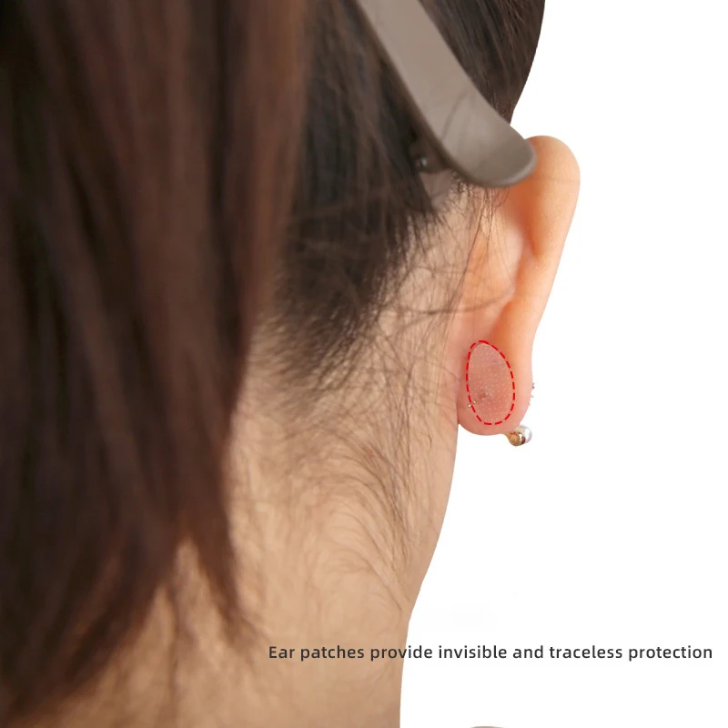 Patchs de support de boucle d'oreille transparents, dos de boucle d'oreille pour les oreilles de DroAmendements, Empêchent de tirer, produits de soin d'oreille, 50 autocollants