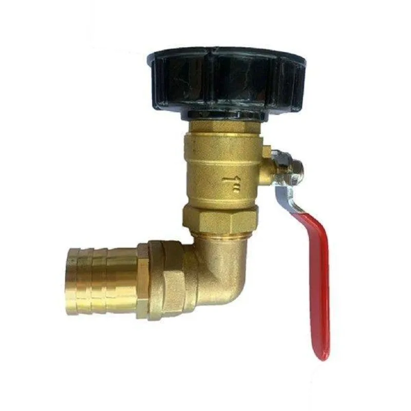 Ton bucket lid 2-inch, 60 inch thick thread adapter, durable copper valve with 6 minutes and 1 inch hose connection