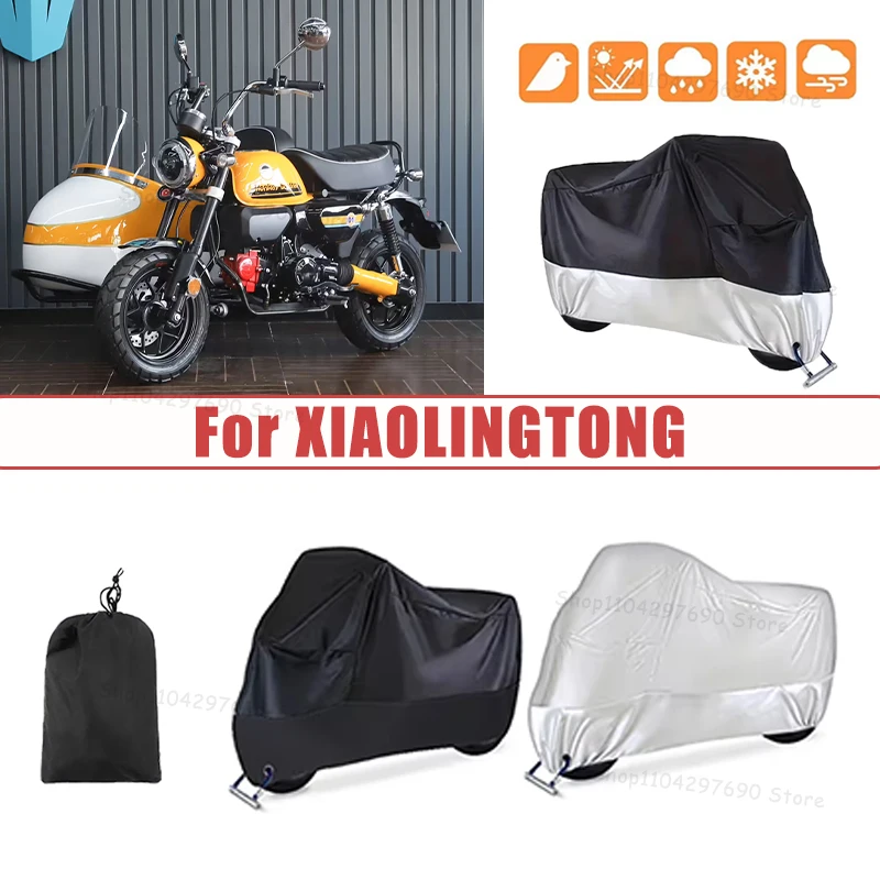 210D Oxford Motorcycle Cover Waterproof All Season UV Protection For XIAOLINGTONG Anti-Tear Windproof Motorbike Cover