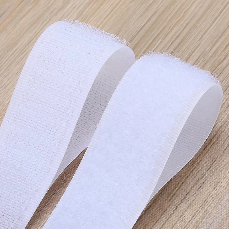 5M/Pairs Self Adhesive Hook and Loop Tape Fastener Strips Interlocking Nylon Fabric Hook Loop Sticky Tape for DIY Craft 16-50mm