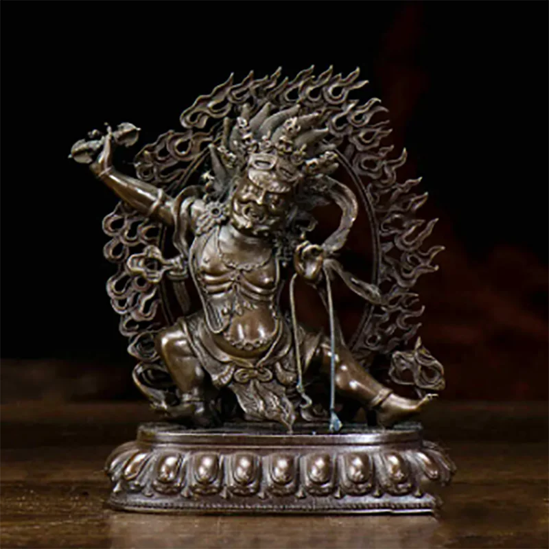 

Tibetan Buddhist Seiko Tantric Pure Copper Vajrapani Bodhisattva Buddha Statues