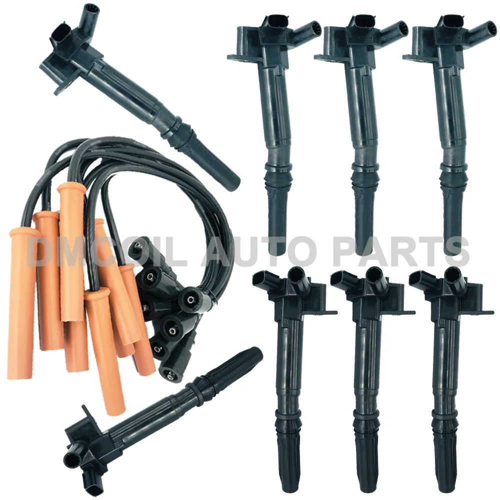 

1 SET IGNITION COIL AND IGNITION WIRE SET FOR FORD F-150 F-250 F-350 SUPER DUTY Pickup 4x4 4WD 6.2L V8 DG525 UF631 DG526 UF639