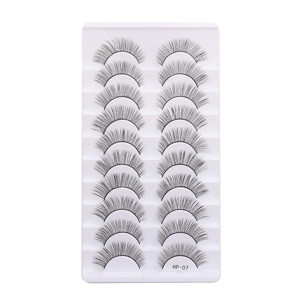 Faux cils entiers naturels longs et spectaculaires 3D en faux vison, faits à la main, sans cruauté, extension de cils