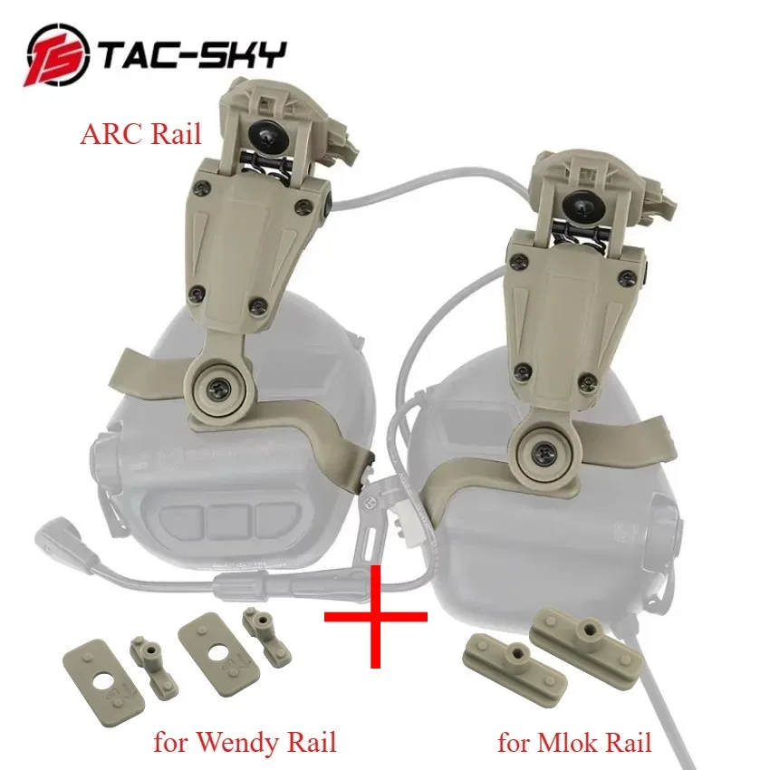 

TS TAC-SKY Tactical Headset Mount for ARC/Wendy/MLOK Rails Compatible with EARMOR M32/M32H Civilian Version Headphones