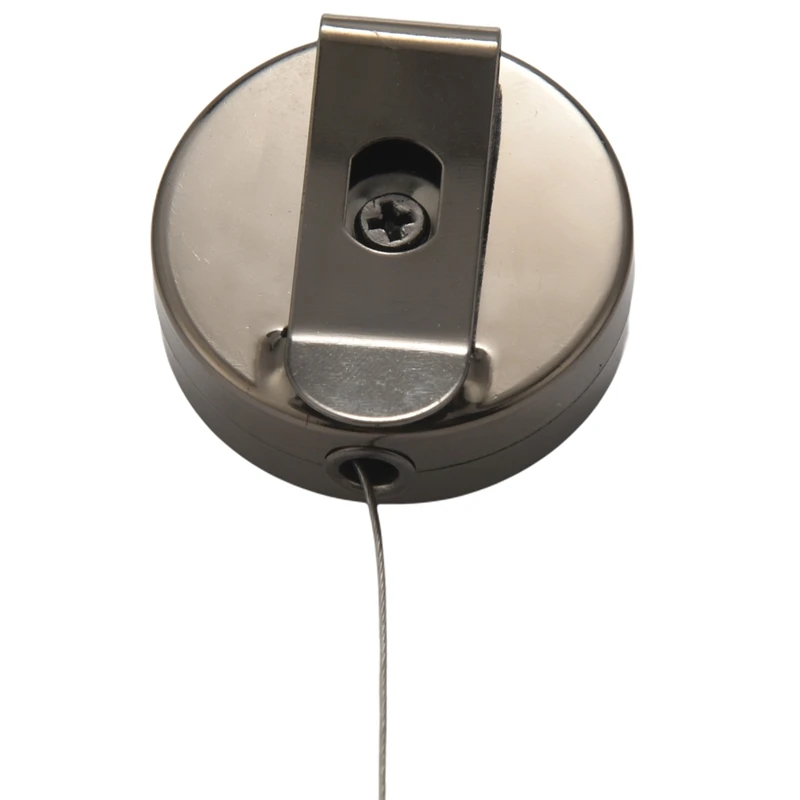 Titular do crachá retrátil com Belt Clip, Reel ID Badge Holder, Chaveiro, 2 Pcs Titular do Cartão, 2 Pacotes