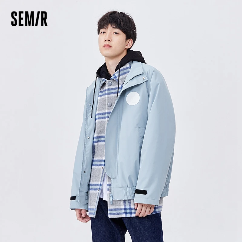 

Semir Jacket Men 2022 Spring New Classic Stand Collar Boys College Style Japanese Oversize Fashion Jacket