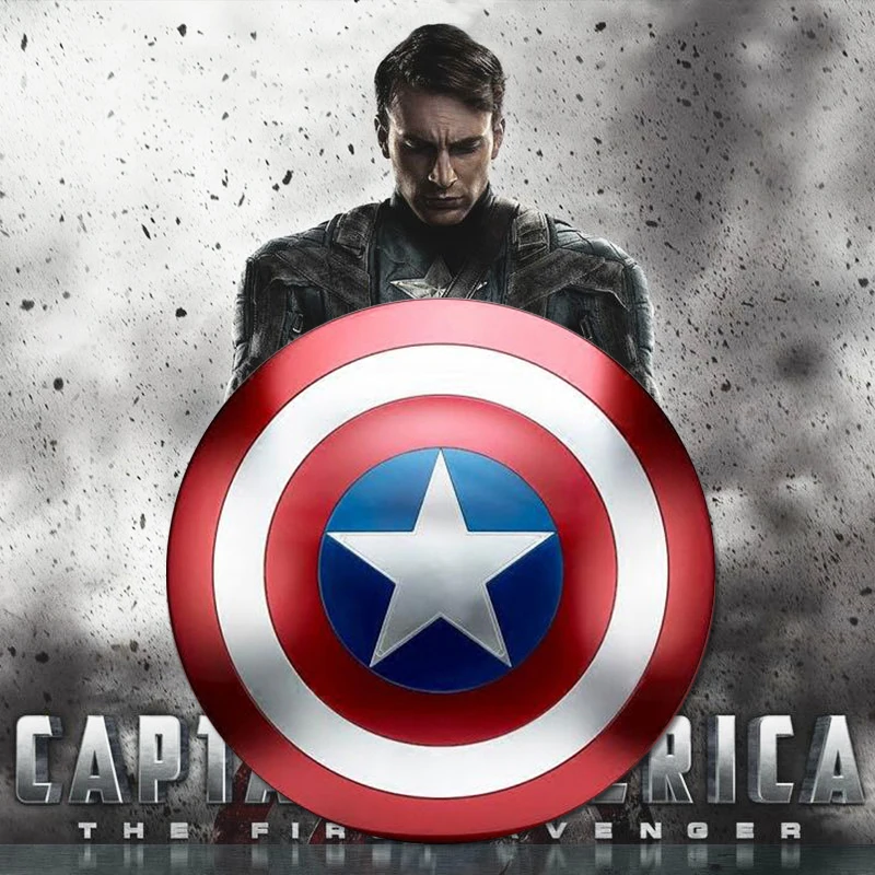 

47cm Full Metal Captain Shield Cosplay Prop Adults And Kids Halloween/Carnival/Christmas Super Hero Weapon Home Decorat Gift