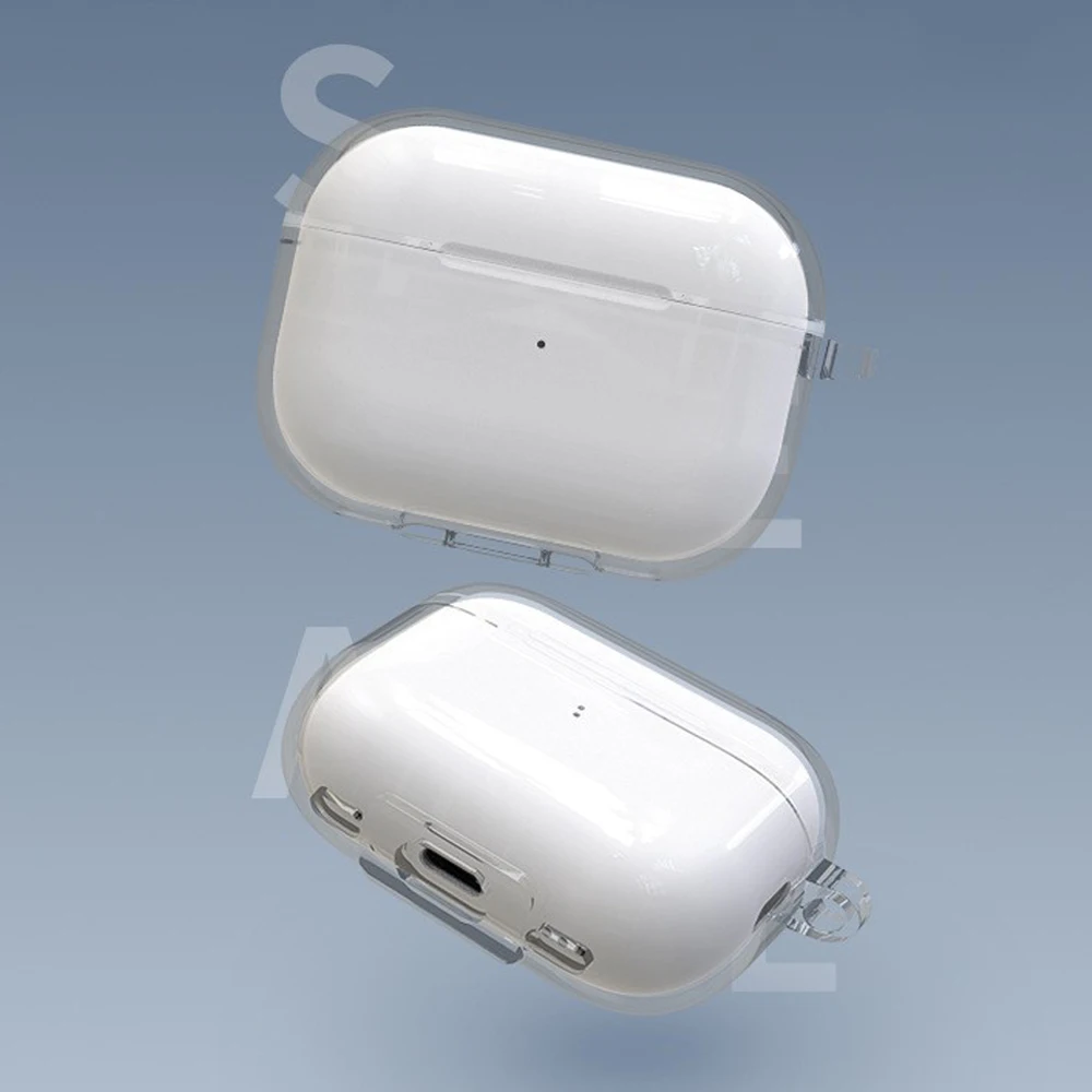 Прозрачный чехол для наушников Airpods Pro 2 поколения 2022 чехол s мягкий прозрачный чехол из ТПУ для Airpods Pro 2 1 3 сумки с брелоком