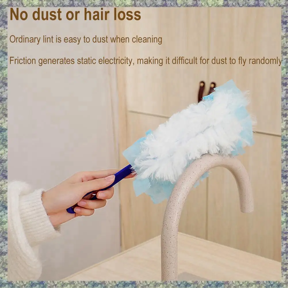 WON Duster Elektrostatische saugfähige Reinigungsbürste Staubreiniger Entferner Haushalt Feuchter Sauber Duster Schwamm A