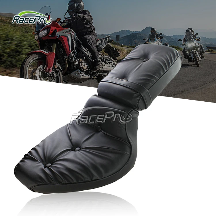 

Motorcycle 2-up Leather Front Seat Driver & Rear Passenger Cushion For Honda Shadow VLX 600 VT600 1988-1993