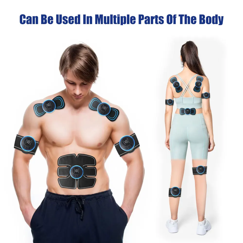 19 Mode Electric EMS Abdominal Muscle Trainer Slimming Fat Burning Massage Fitness Training Apparatus Slimming Muscle Stimulator