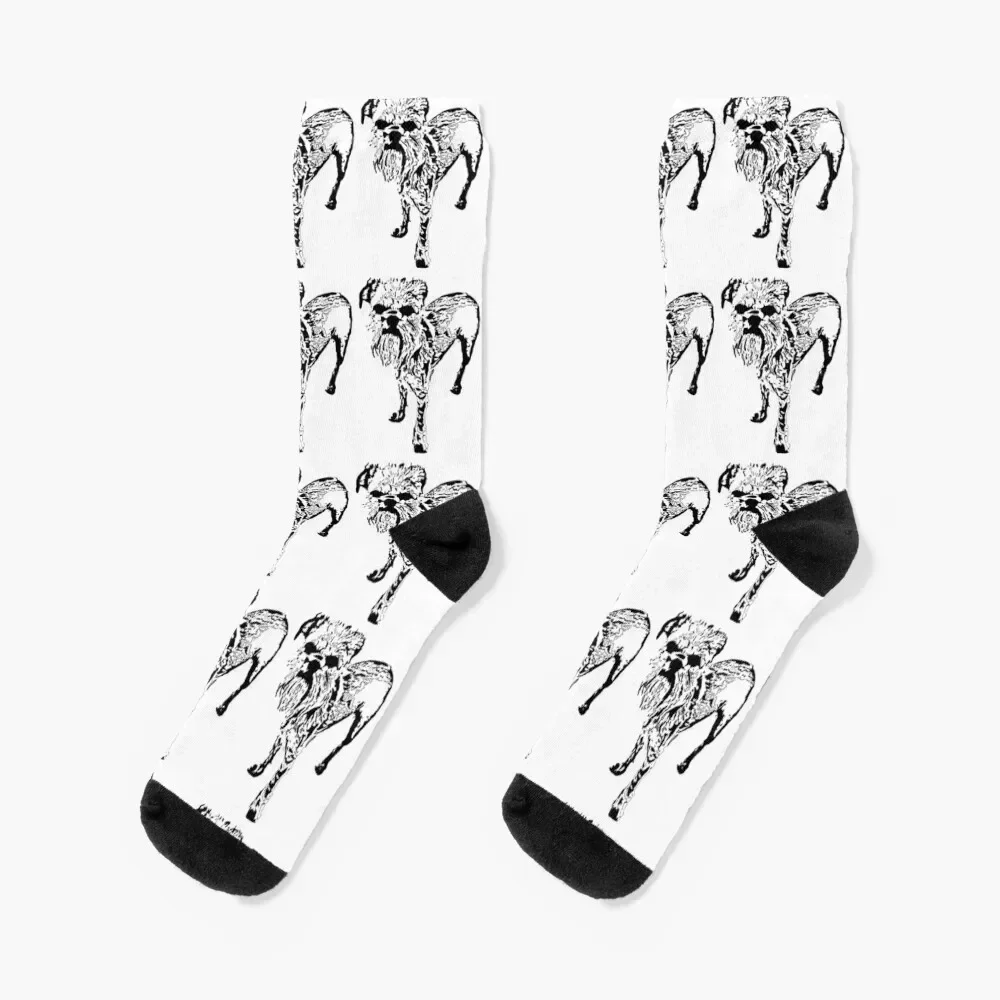 

Griffon bruxellois Socks Men's Stockings man Non-slip professional running Mens Socks Women's