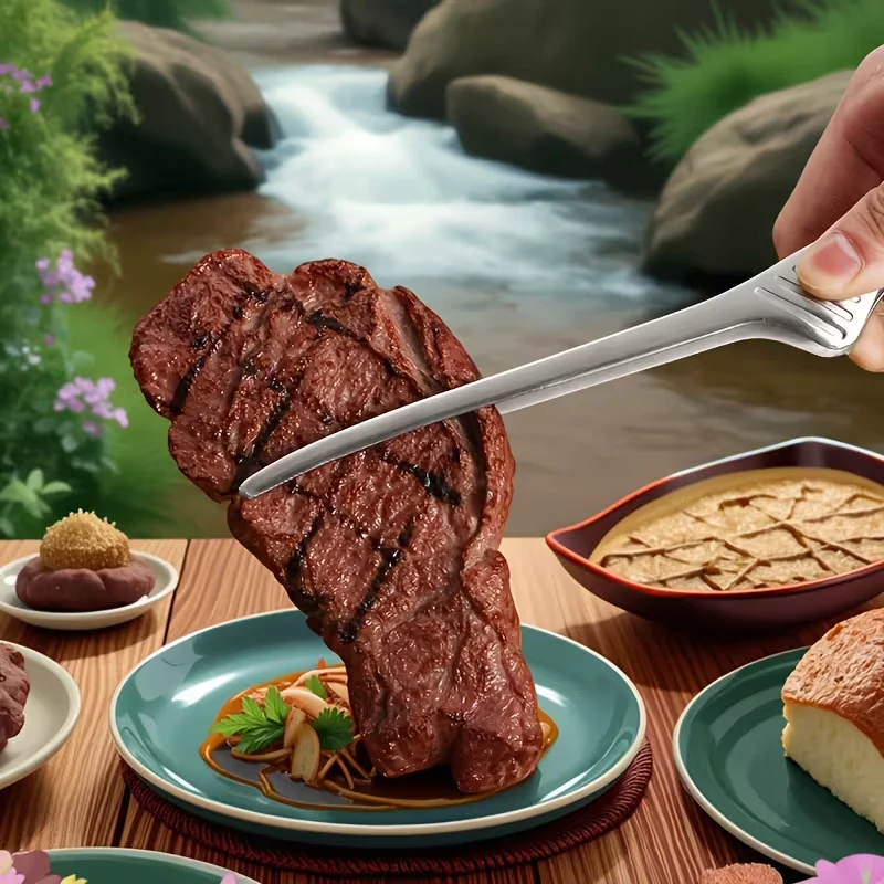 

BBQ Non Slip Tongs Cooking Utensils Long Handle Stainless Steel Tongs for Serving Food, Barbecue, Buffet, Salad, Camping Tools