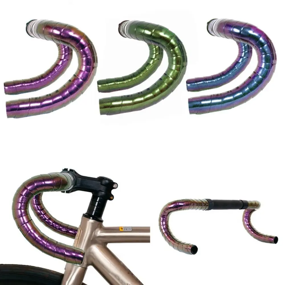 EVA/PU Road Bike Bar Tape Shock Absorber Breathable Bicycle Handlebar Tape Colorful Anti-Skid Bike Handlebar Wrap