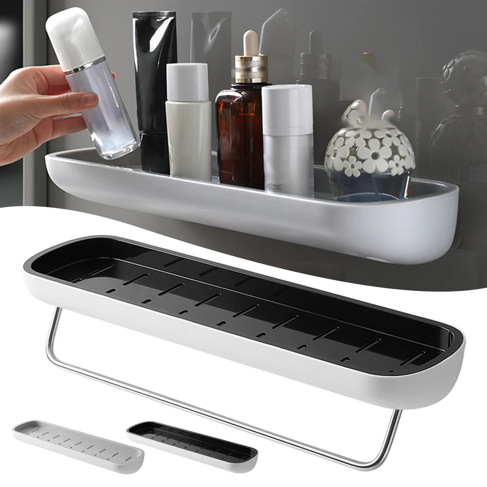 

Self Adhesive Storage Shelf Moisture Resistant Toiletries Holder For Washroom