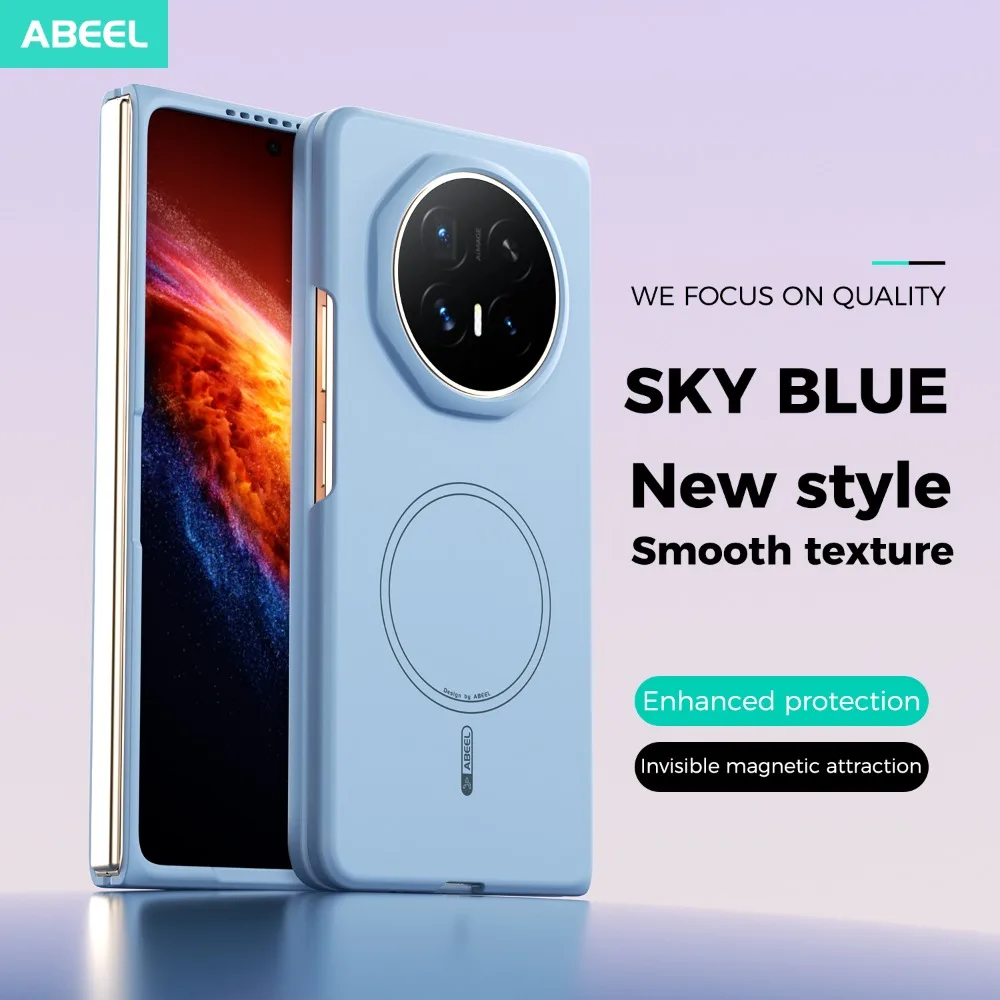 

Luxury Soft Touch Case For Honor Magic V6 Magnetic Shockproof Cover Ultra Thin Matte Skin Friendly Phone Shell Hinge Protection