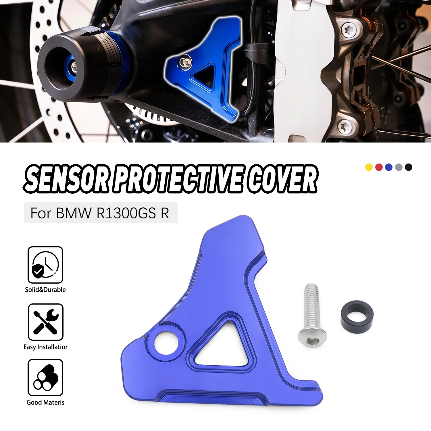 

For BMW R1300GS ADV R 1300GS R 1300 GS Adventure 2024 2025 Motorcycle CNC Front wheel ABS Sensor Protection Guard Cover