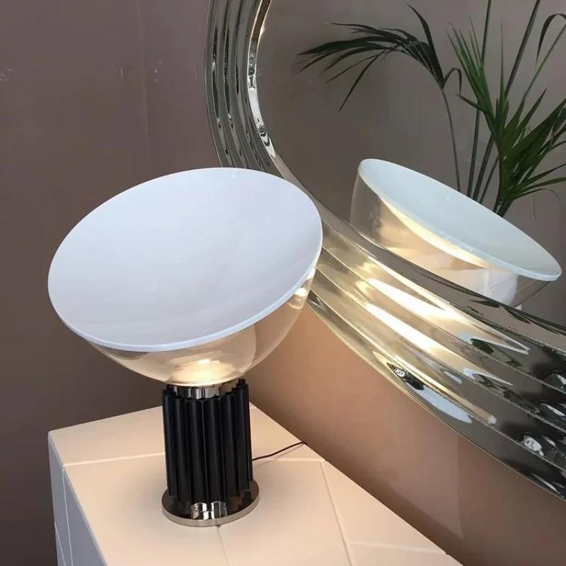 

Nordic Simple Modern Designer Creative Industrial Style Glass Radar Desk Lights for Bedroom Bedside Living Room Study