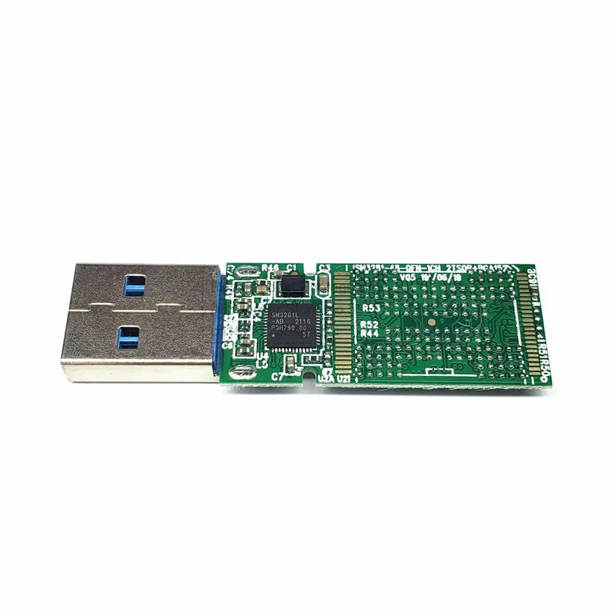 SM3281AB 100% NEW Main Control Board PCBA for NAND Flash USB3.0 Double Weldable BGA132 BGA152 Chip U Disk PCB Controller DIY