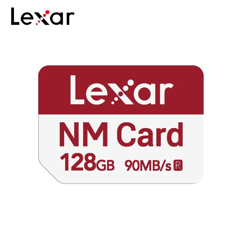 Tarjeta de Memoria Lexar NM Original de Alta Velocidad, Lectura Máxima de hasta 90 MB/s, Tarjeta de Memoria Nano de 128 GB para Teléfono Huawei