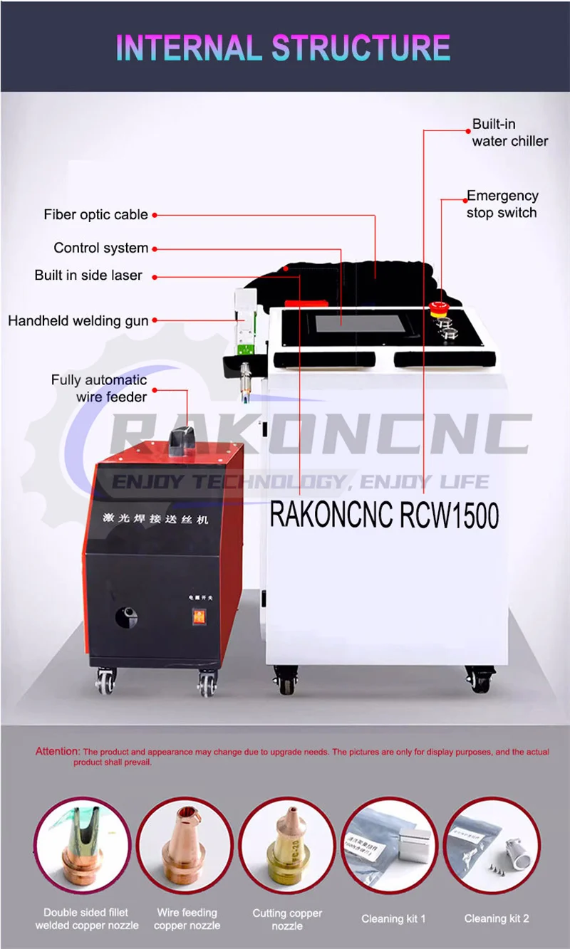 1000W 2000W 3000W Muti-Functional Welding Cutting Cleaning Steel Sheet Laser Welding Machine 3 In 1 Laser Cleaner Welder Cutter