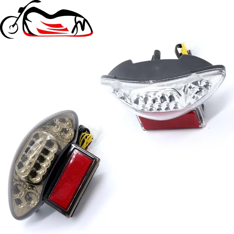 For SUZUKI GSX1300R HAYABUSA 1999 2007 GSX 750 F 2006 1998 600F Integrated LED Tail Light Turn Signals Blinker GSX600F GSX750F