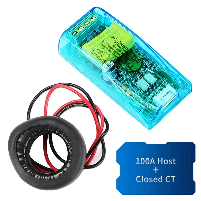New-2X 100A PZEM 004T 3.0 Wattmeter+Case+Close CT Kwh Meter Volt Amp Current Test Module For Arduino TTL COM2/COM3/COM4