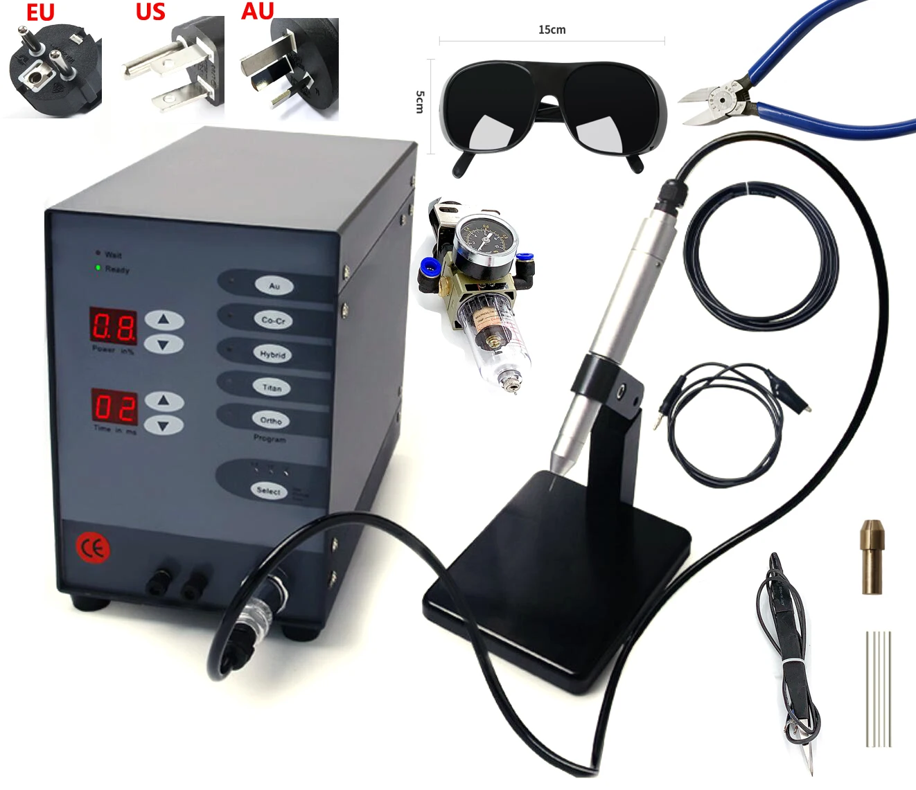 

Spot Laser Welder Automatic Numerical Control Touch Pulse Argon Welder Dental Jewelry Machine Spot Welding Machine