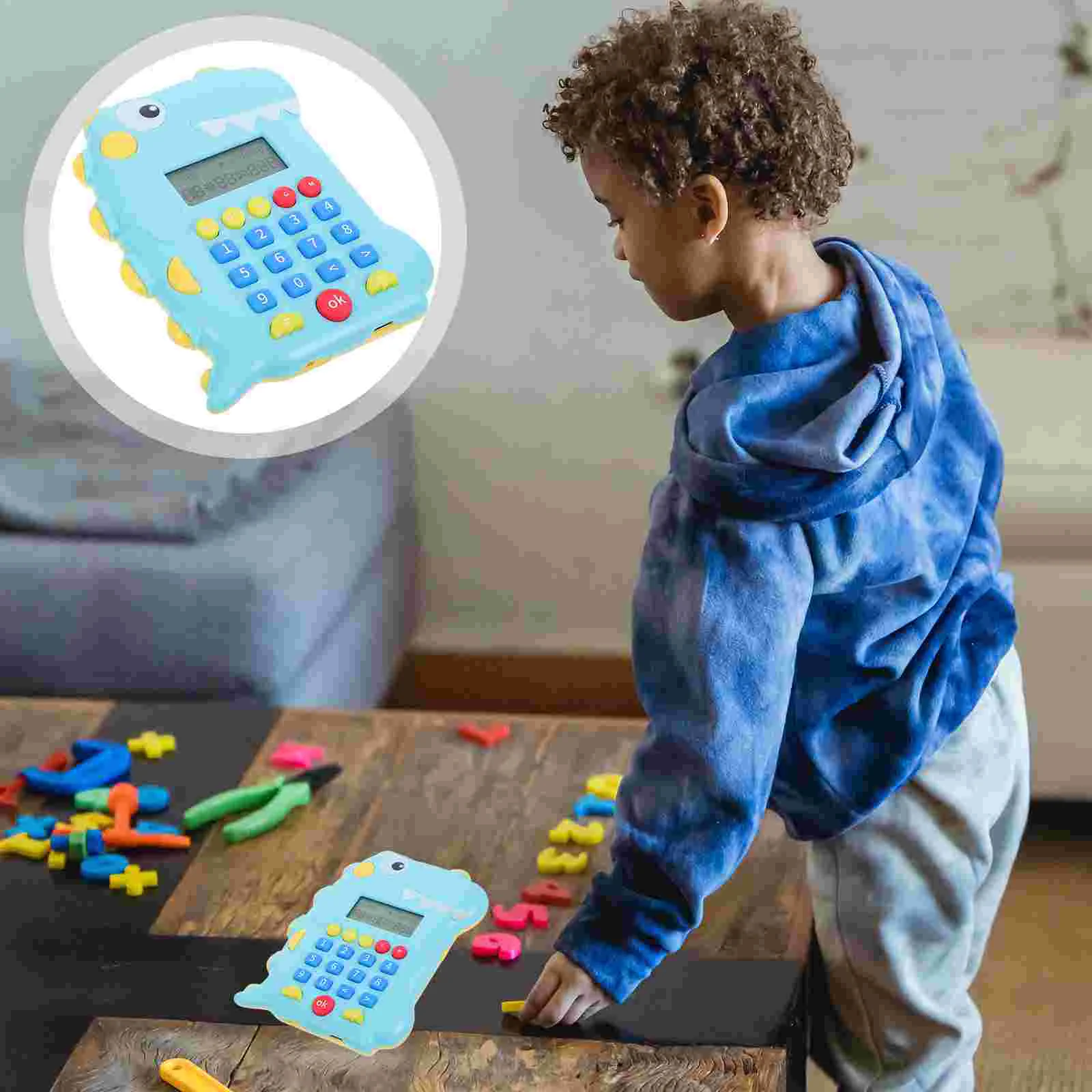 

Dinosaur Calculator Adorable Kids Cartoon Calculators 150mah Small Pendant Early Education Machine Child Toy