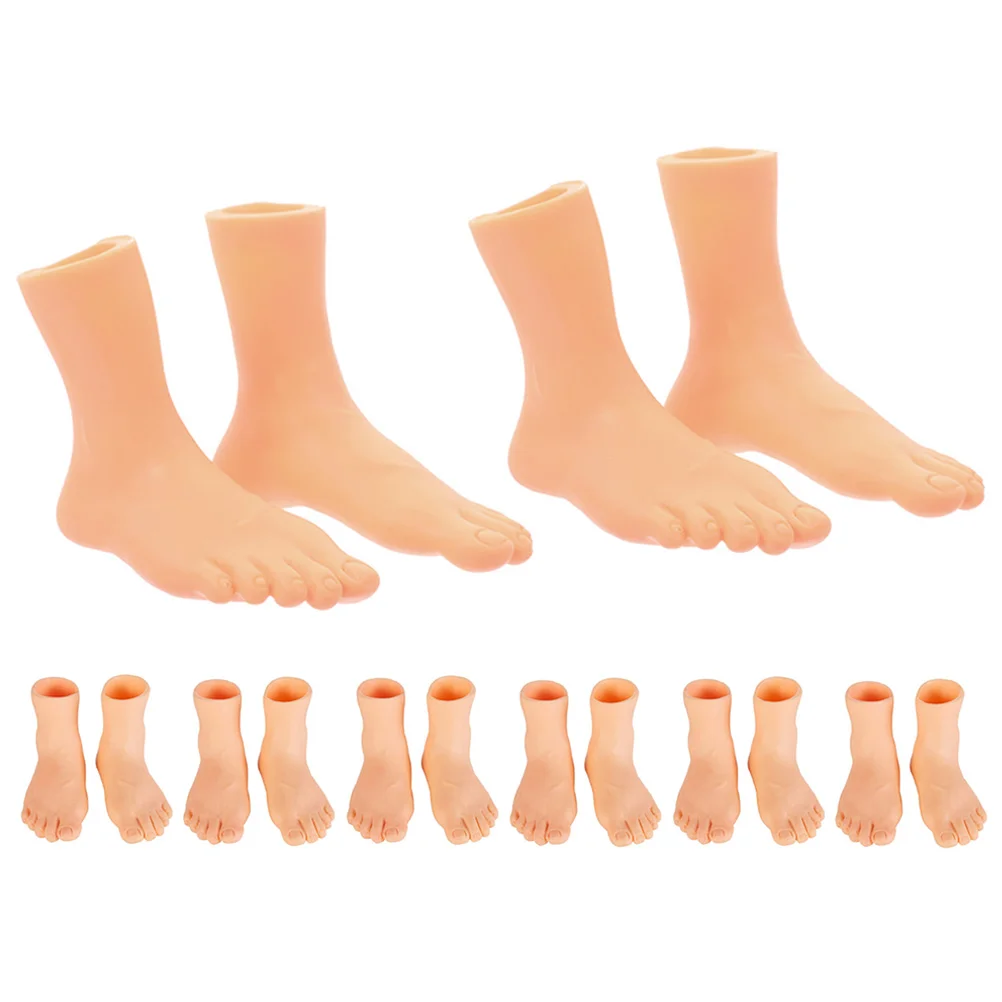 

16 Pcs Toys Hands Feet Funny Supplies Human Cognitive Tool Gloves Puppet Model Educational Prank Child