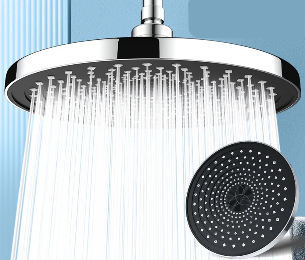 10inch Big Panel Rainfall Shower Head,High Pressure Shower Head,Water Saving,Top Rain Shower Faucet Bathroom Accessories