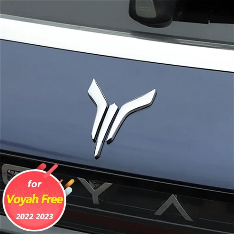 

Для Voyah Free 2021 2022 2023, аксессуары для наружного украшения автомобиля, блестки задней двери «сделай сам», с передней этикеткой